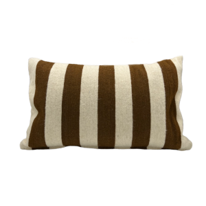 Moroccan cushion cover brown stripes